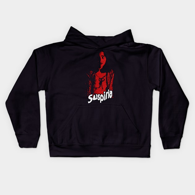 Scary Suspiria Dario Argento Kids Hoodie by sarsim citarsy